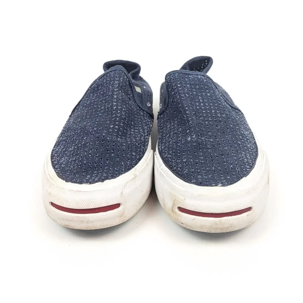 Converse Jack Purcell Sneakers 6.5 Blue Slip On Perforated Casual